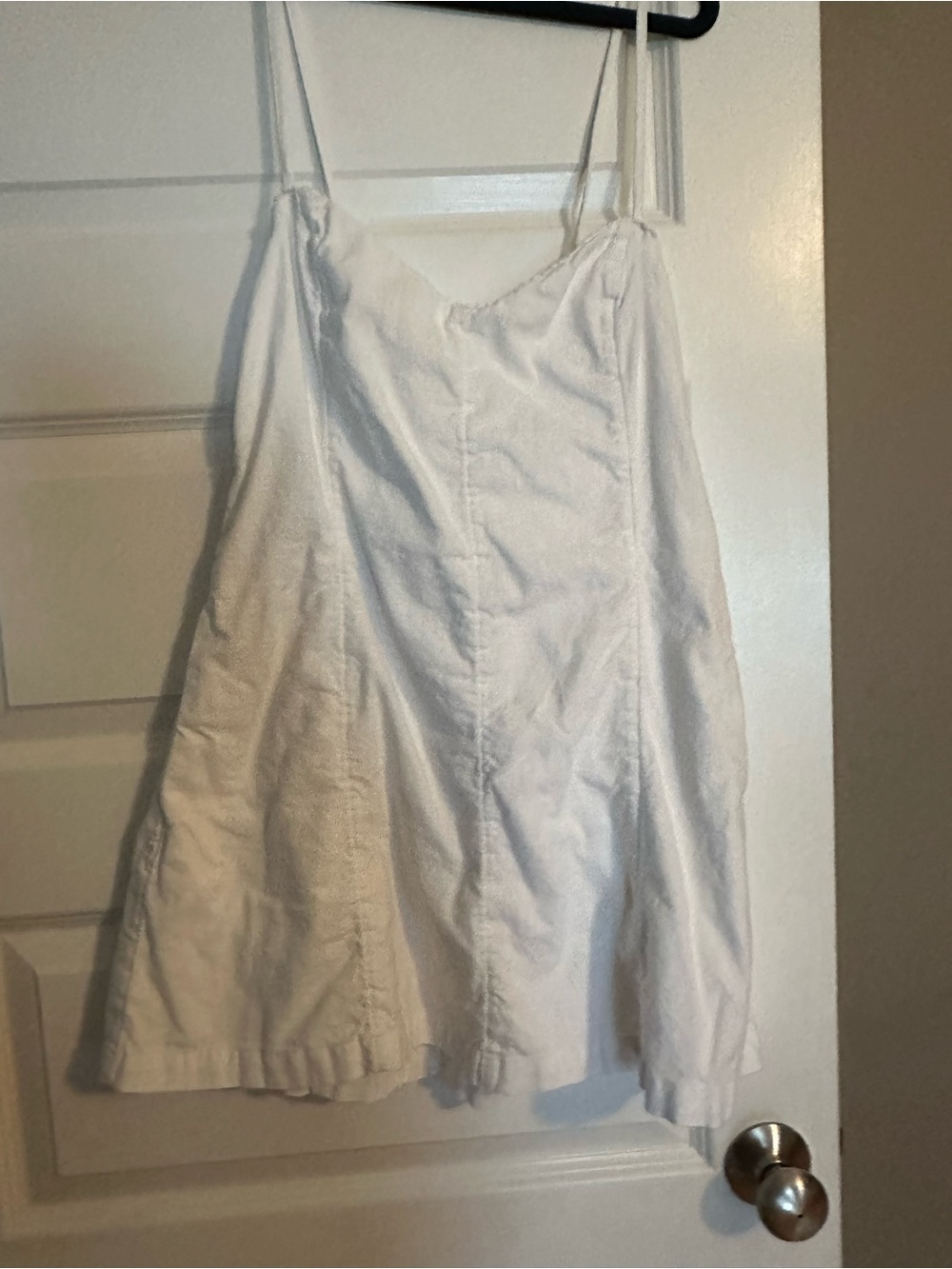Abercrombie & Fitch White Spaghetti-Strap Sundress